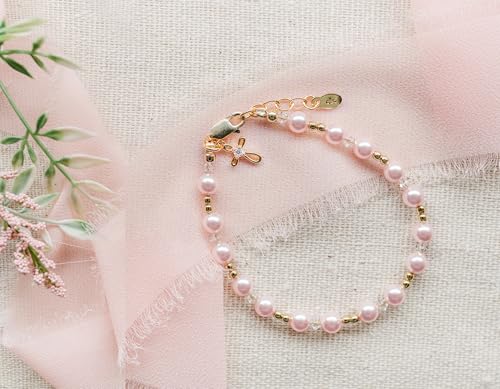 Image of Cherished Moments Bracelet or Necklace Cross, 14K Gold-Plated
