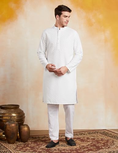 Image of Symbol Premium Men's Embroidery Sequined Long Kurta