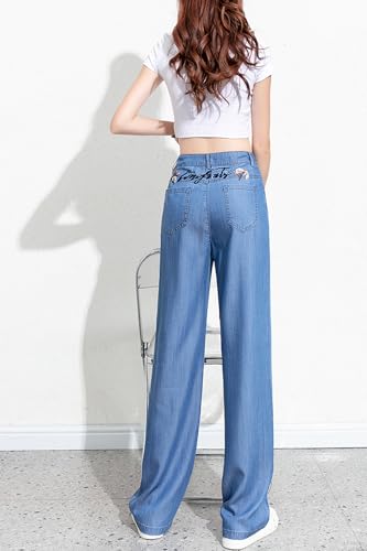 Women's Tencel Denim Bootcut Jeans - High Waisted, Wide Leg Flare Pants with Comfy Fit2