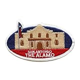 The Alamo Travel Patch Historical Landmark Embroidered Iron On