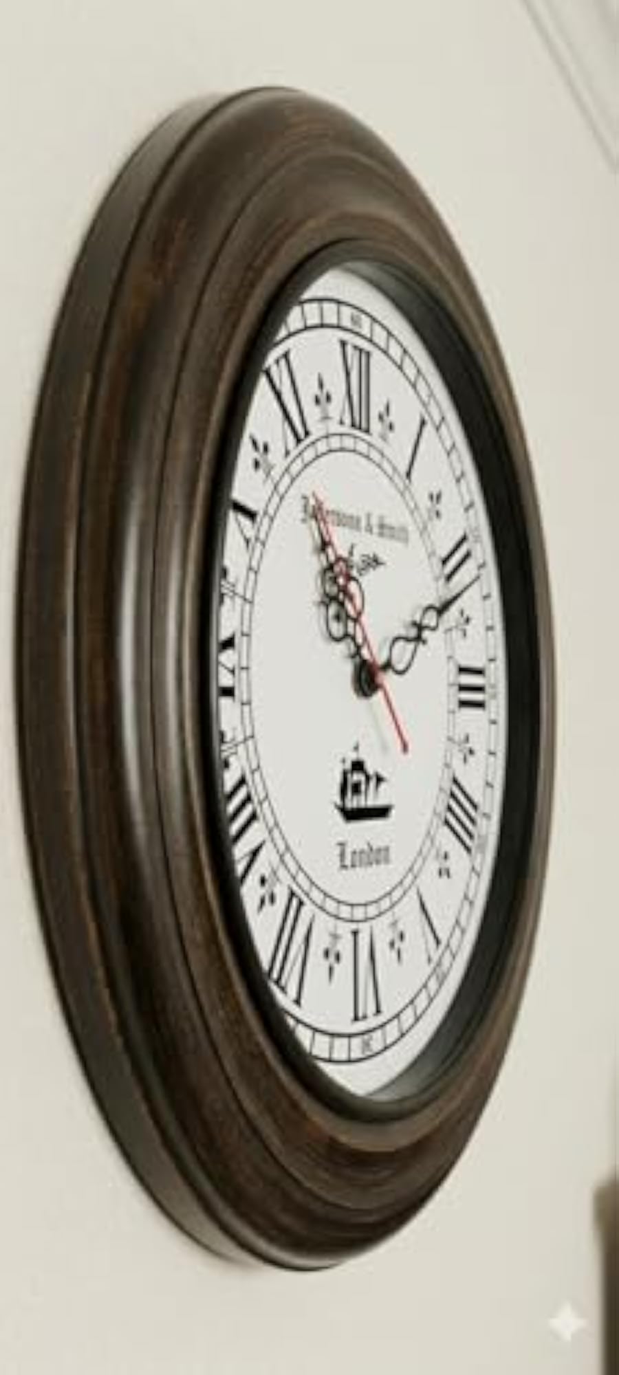 Wooden Analog Jefferson 16 Inch Big Wall Clock