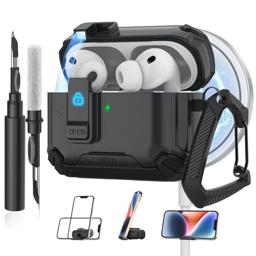 Coque AirPods Pro 3 avec support téléphone pour vos vidéos en déplacement