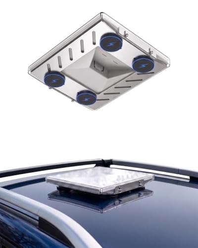 Starlink Mini Magnetic Roof Car Mount, 265 LBS, Aluminum Frame with Acrylic Shield, Strong Magnetic Hold, Weatherproof, Hail & UV Resistant, Quick Install, Protective for RV,Cruise,Camper Van, SUV