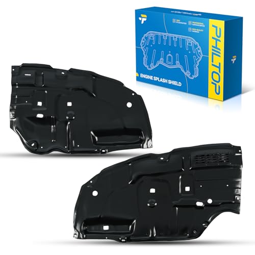 Image of PHILTOP TO1228172 TO1228173 Lower Engine Splash Shield Under Cover Compatible with 2011-2012 Toyota Avalon