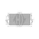 DIEDERICHS DCA1067 Ladeluftkühler/LLK Turbokühler für OPEL Astra J Sports Tourer (P10) 13267647
