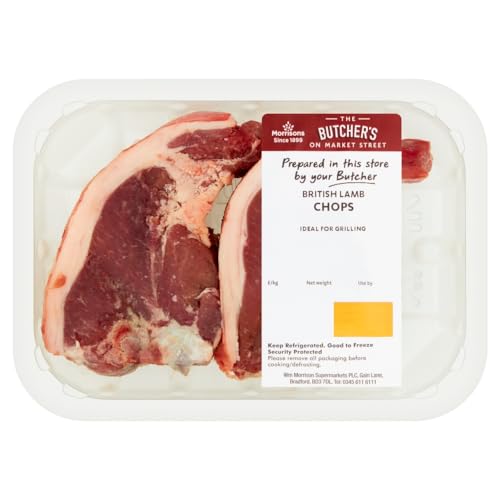 Morrisons Market Street Butchers British Spring Lamb Chops (0.3kg - 0.4kg typically 0.35kg)