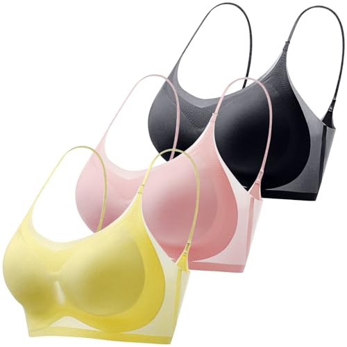 Camisetas Mujer Ofertas Flash Sujetadores Nadadora Sujetador Mujer Mejor Sin Tirantes Lactancia Push Up Night Bra De Noche Aros con Relleno Multiescotes Preoperatorio Postquirurgico Costuras