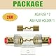 SIGANDG AGU-Sicherungshalter Inline vergoldet mit 2 Stück 20A AGU-Sicherung für Automotive Audio Power Safety Protection (20A)