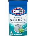 Clorox Foaming Toilet Bomb Toilet Bowl Cleaner, Bleach Free, Fresh Scent, 5 Count