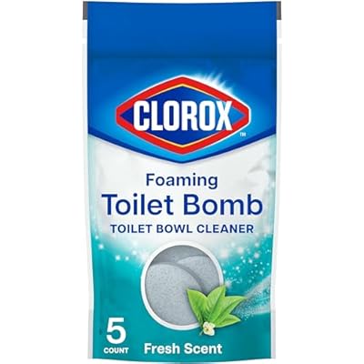 Clorox Foaming Toilet Bomb Toilet Bowl Cleaner, Bleach Free, Fresh Scent, 5 Count