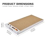 Cat Scratching Board 3 Pack – Reversible Cardboard Scratcher for Indoor Cats, Wide Boxed Scratch Pads with Bell Ball, Durable Corrugated scratchers as Furniture Protector - Image 3