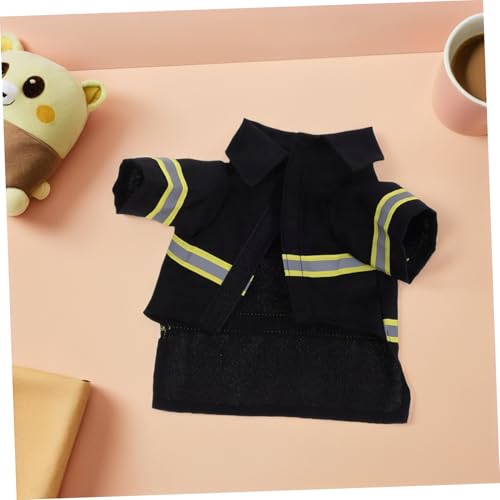 Disfraz de Bombero para Perros y Gatos Talla S Negro miniatura 7