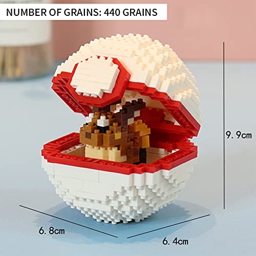 Mini Konstruktionsspielzeug,Bausteine Modell, 441 Stück Pokebälle Blöcke Spielzeug, 3D Lernspielzeug, Pädagogisches… – Bild 7