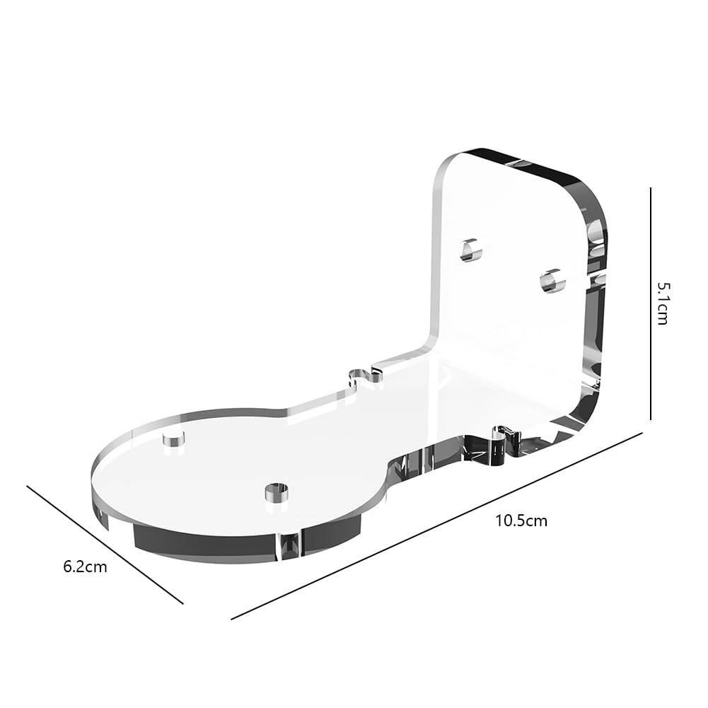 Support mural en acrylique pour caméra intérieure Eufy Security S350 sans perçage, support auto-adhésif, installation facile, durable et élégant pour la sécurité à domicile