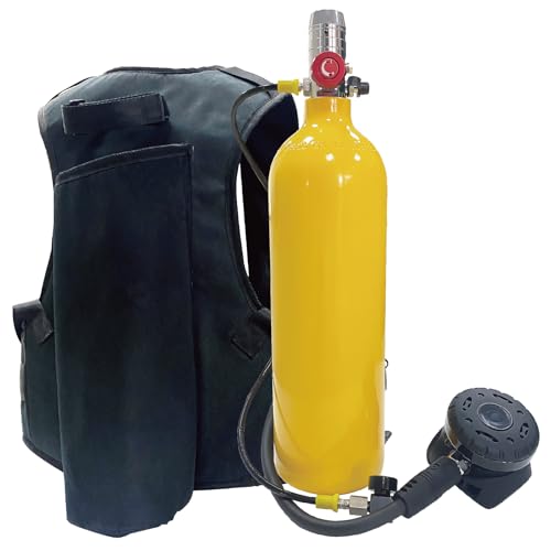 2L Mini Scuba Tank Kit,DOT-Certified Portable Lung Tank with Backpack and Regulator,Scuba Diving Tank up to 35 Mins Breath for Underwater Exploration,Aluminum Tank,Within 30 Ft