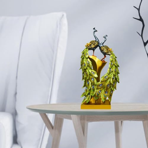 Estatua de Pavo Real de Resina para Decoración Hogar miniatura 7