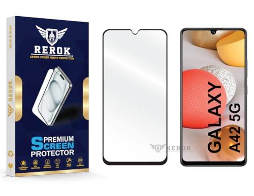 Image of Gorilla Tempered Glass Screen Protector Compatible with Samsung Galaxy A42 5G [Pack of 1] | Edge-to-Edge, Bubble-Free, Case Friendly, Easy Installation Kit