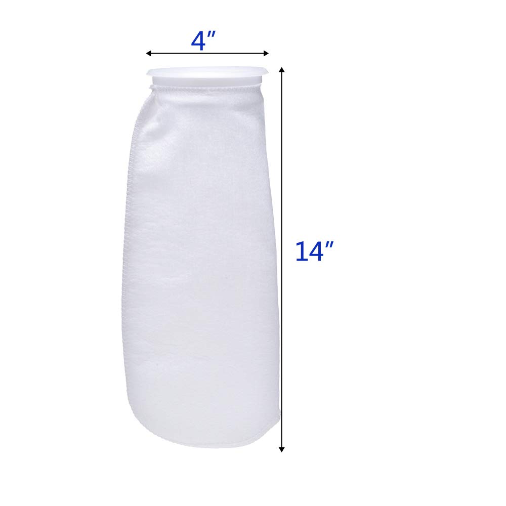 ALEGI Skarpety z filtrem do akwarium, długość 10 cm na 35 cm, 200 mikronów – 10 szt. pierścieniowy filtr do akwarium