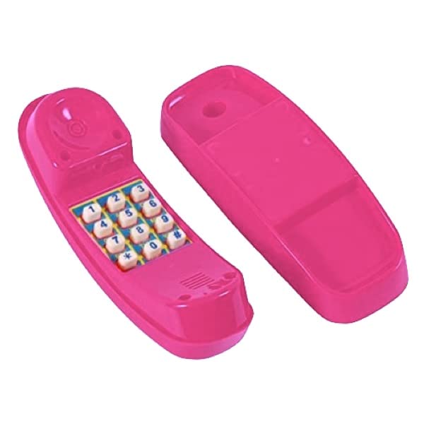 Reboยฎ Garden Climbing Frame Accessories, Play Houses and Dens โ Pink Kidโs Play Phone, Telephone, Cell Phone, Mobile | OutdoorToys | Perfect for Outdoor Playsets