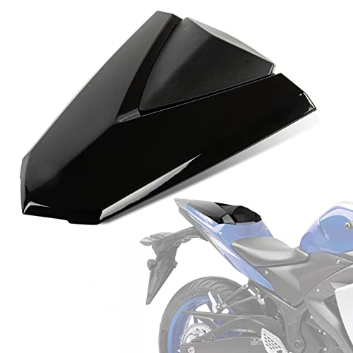 Motorrad Passagier Hinten Beifahrer Sitz Motor Verkleidung Hard Cover für Yamaha YZF R3 R25 2013-2018 MT-03 2014 (Schwarz)