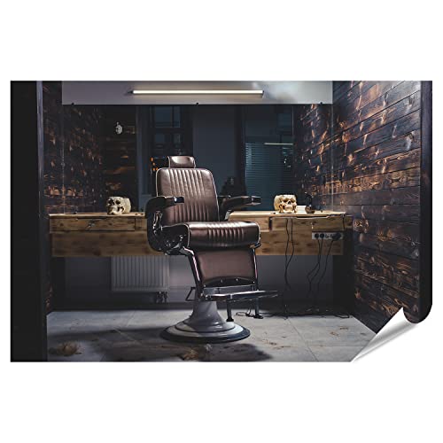 islandburner Foto Póster elegante tocador en peluquería vintage, impresión fotográfica, 90 x 60 cm Cover