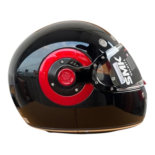 Image of SMK Retro Solid Full Face Helmet, Pinlock 70 Ready, ISI DOT ECE Certified