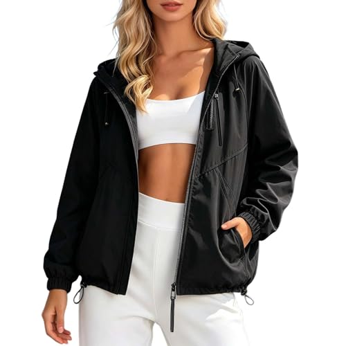 Chaqueta informal para mujer abrigo de entretiempo ligero ajuste estrecho