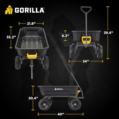 Heavy Duty Garden Cart with Liner