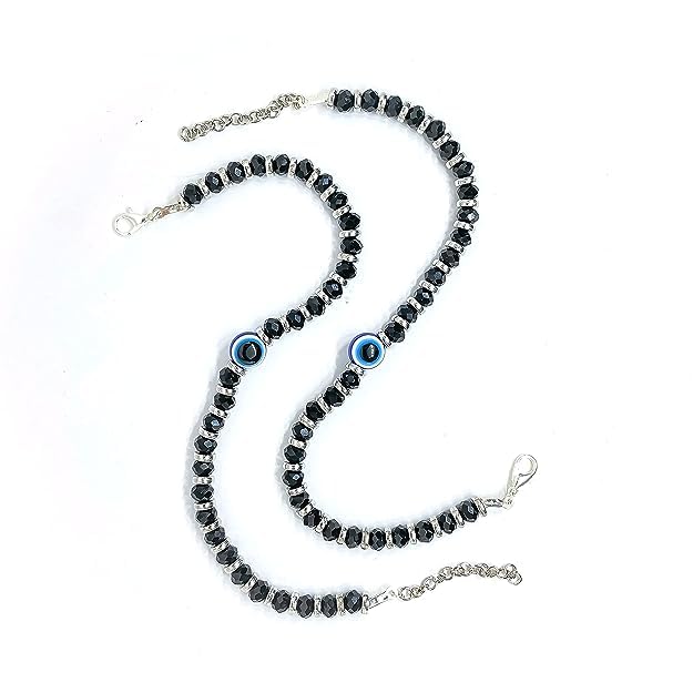 See full amazon price history chart for SHOPPERS DELIGHT Mens And Womens Beads Bracelet with Evil Eye Stone/Buddha/Lava Stone Beautiful Stainless Steel Glass with Blue Sapphire Evil Eye Combo (Black) SHOPPERS DELIGHT Mens And Womens Beads Bracelet with Evil Eye Stone/Buddha/Lava Stone Beautiful Stainless Steel Glass with Blue Sapphire Evil Eye Combo (Black) (B0CGFGDDXX) Amazon Price History, Amazon Price Tracker