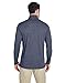 UltraClub Men's Cool & Dry Heathered Performance Quarter-Zip XL NAVY HEATHER