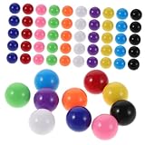 BCOATH 200 Piezas Bolas Plásticas Sólidas para Educativos Colores Surtidos Compatibles con Pistas de Matemáticas y Tradicionales de Damas Chinas