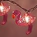 Outdoor Party Lights, Patio Lights String - Summer Patio String Lights, Pineapple String Lights, Pink Flamingo Gift – Fun Lights for Bedroom Home or Birthday String Lights (10 Pink Flamingo Lights)