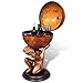 KCCLVER Globe Bar Wine Stand Atlas Design 16.5