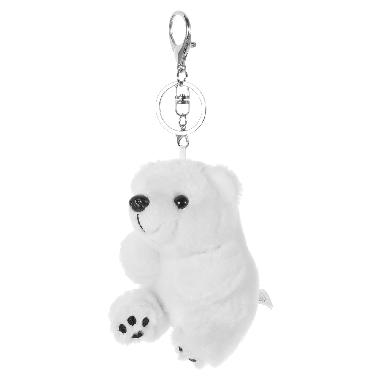 VICASKY Polar Bear Keychain Plush Mini Bear Pendant Soft Pp Cotton Bag Charm Lightweight Accessory for Backpacks and Handbags Holiday Party