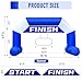 OZIS 20FT Inflatable Arch Start Finish Line Inflatable Archway with 150W Built-in Blower, Hexagon Inflatable Archway Outdoor for 5k Race Arch Outdoor Advertising Commerce（Blue & White ）