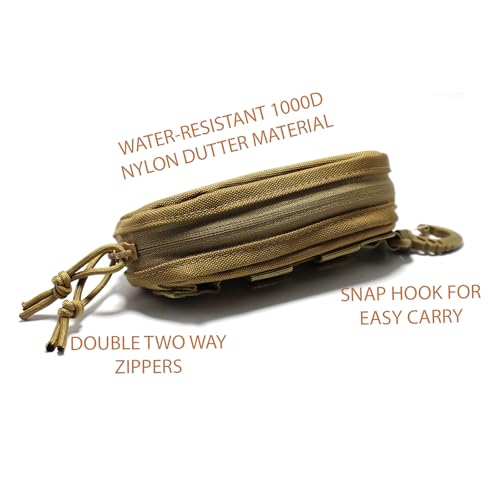 Image of Tactical Molle Glasses Case Tactical Eyeglasses Case Shockproof Sunglasses Carrying Protective Box with Clip