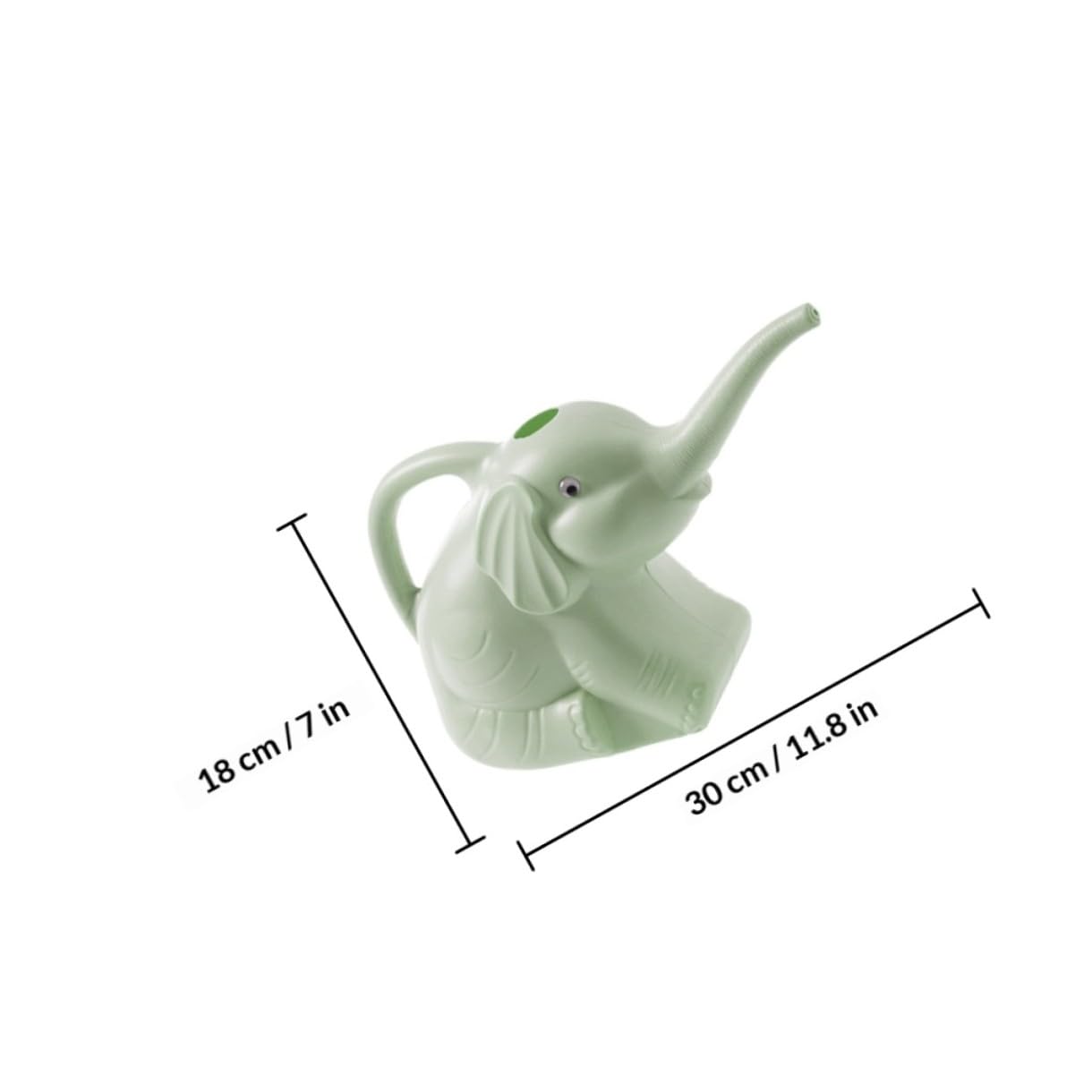 UPKOCH Regadera de Elefante Pequeña Ecológica para Jardinería de PVC Operación Simple Paquete de 3 Piezas Color Aleatorio Adecuado para Riego en Interiores y Exteriores