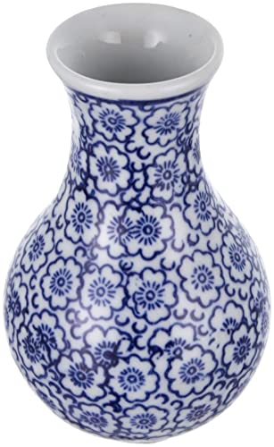 Jarrón de cerámica Azul 7 x 7 x 12,5 cm