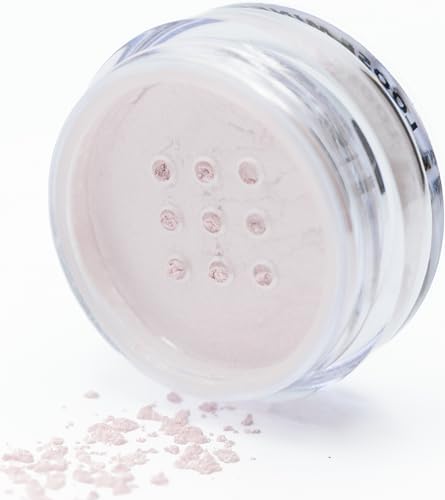 Pure Ziva Pixie Dust Light Pale Pink Metallic White Single Loose Powder Eyeshadow; Talc & Paraben Free, No Animal Testing & Cruelty Free
