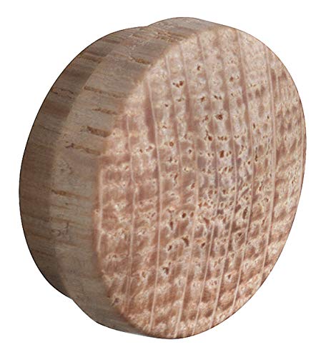 Gedotec Hole covers universal cover caps wood for blind hole diameter 15 mm, Natural Oak, 20 pieces - oak - Image 4