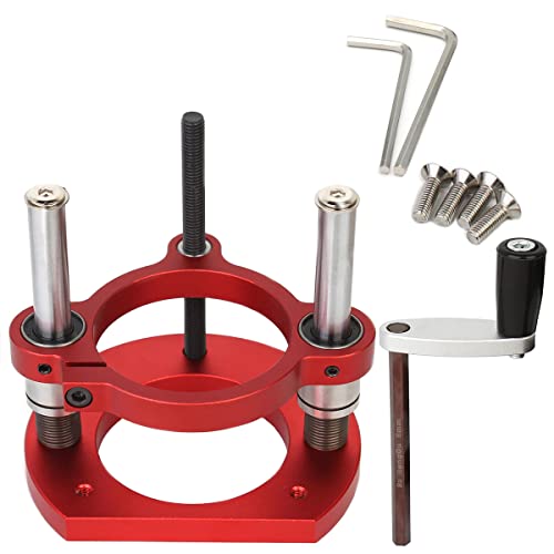 Adjustable Router Lift with Aluminum Base and Support Rod