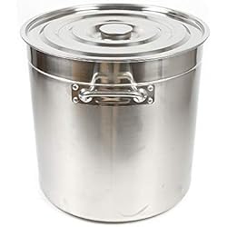 Cacerolas Para Restaurantes Olla de acero inoxidable Olla con tapa termómetro grifo para sopa de acero inoxidable olla grande olla de sopa cacerola grande restauración olla de verduras de 35 litros Apta para todo tipo de Cocinas