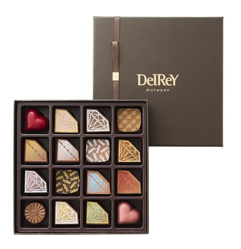 父の日 ギフト 【DelReY公式】デルレイ アントワープセレクションBOX 16個入｜ベルギーチョコレート 高級 大容量 詰め合わせ 手提げ袋付き