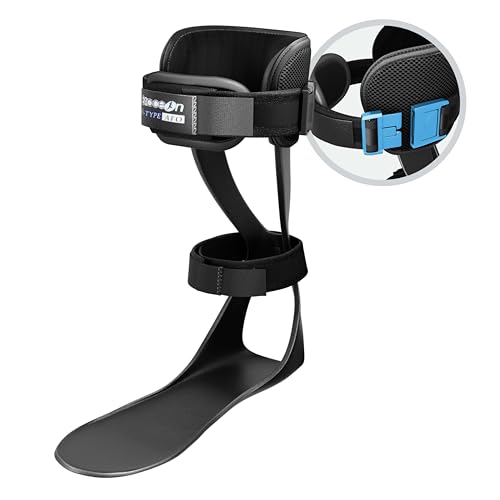 Brace On AFO S-Type - Drop Foot Stabilizer Brace, Moldable, Trimmable, Lightweight Polyethylene,