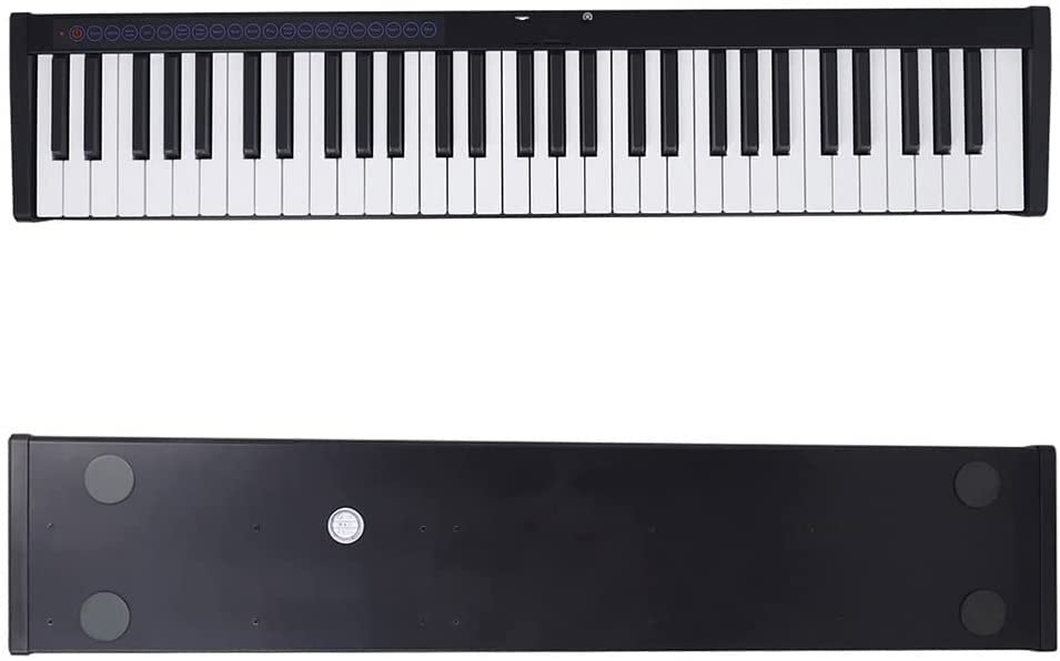 Piano numérique USB Clavier musical 61 Keys Contrôleur MIDI ELECTRONIQUE PIANO INSTRUMENT DE PROFESSIONNEL for DÉGISTANT (Couleur: Blanc) guanjun1975 (Color : Nero) - Les Beatles, Paul McCartney, John Lennon, RIngo Starr, George Harrison Piano numérique USB Clavier musical 61 Keys Contrôleur MIDI ELECTRONIQUE PIANO INSTRUMENT DE PROFESSIONNEL for DÉGISTANT (Couleur: Blanc) guanjun1975 (Color : Nero) – Image 8