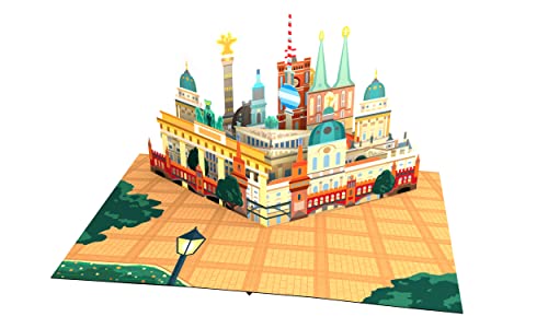 3D Pop Up Berlin Skyline Karte für alle Gelegenheiten, handgemachte Karte, Souvenir, Geburtstagskarte, Reisegutscheinkarte Cover