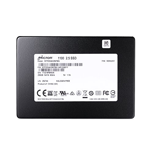Grborn 1100シリーズ 256GB 2.5インチ 内蔵ソリッドステートドライブ SSD SATA 6Gbps 530 MB/s 最大読み取り転送レート MTFDDAK256TBN-1AR1ZABYY