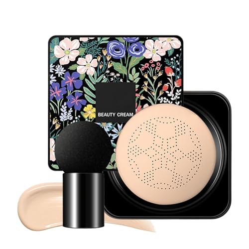 Mushrooma Heads CC Cream, BB Cream Base De Maquillaje, Moisturising Concealer Liquid Foundation Larga Duración Y Resistente Al Agua, Hidratante Corrector Natural Incluso Tonos Piel