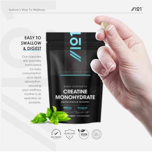Creatine Monohydrate 3000mg – 270 Vegan Tablets – Proven to Increase Physical Performance – Resealable and Recyclable Pouch by Alpha01 - Image 6