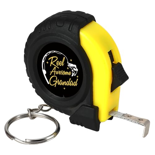 Huaceary 1m Tape Measure Keyring Grandad Christmas Gifts for Grandad Gifts Grandads Birthday Gift for Grandpa Papa Gift from Grandchildren Good Presents for Grandads Presents Papa Mini Tape Measure